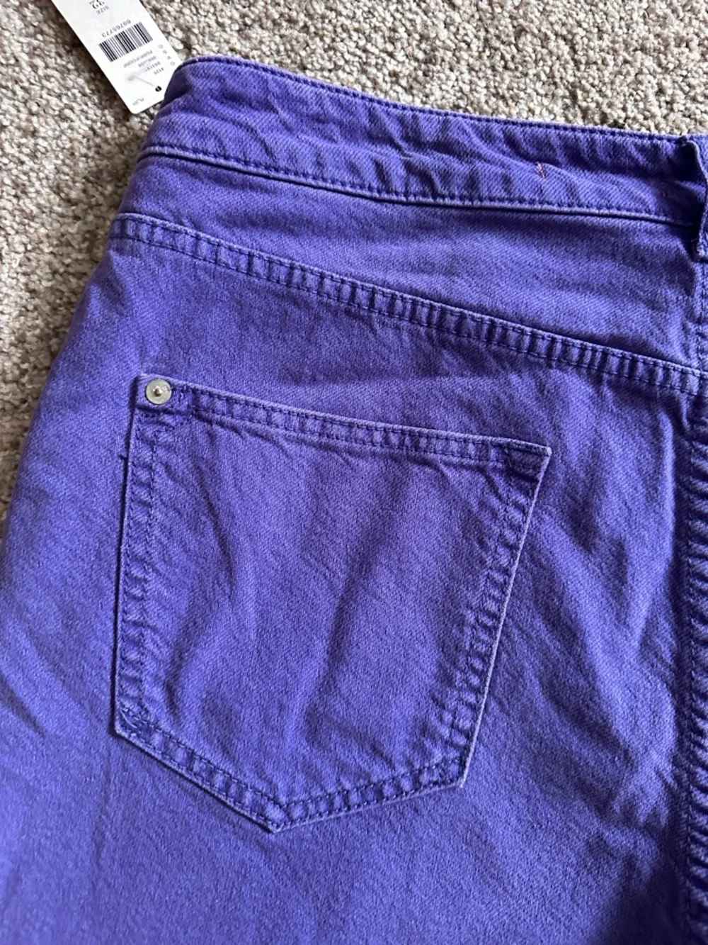 NWT Anthropologie Pilcro High Rise Purple Jean Shorts Women’s Sz 32 Summer Denim - Picture 7 of 16